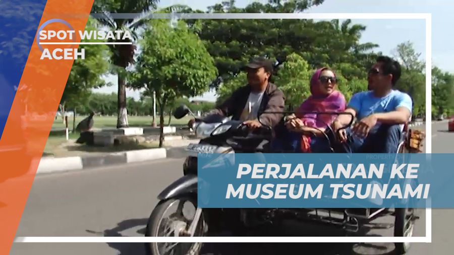 Menikmati Perjalanan Naik Bentor Menuju Museum Tsunami, Aceh