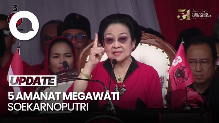 Sederet Amanat Megawati saat Pimpin Upacara HUT ke-79 RI di PDIP