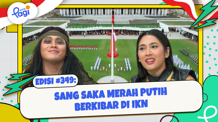 Sang Saka Merah Putih Berkibar di IKN