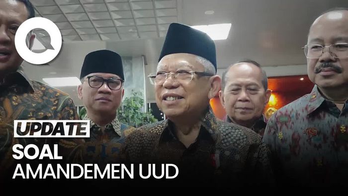 Wapres Maruf Amin Sebut Amandemen UUD Bukan Barang Haram