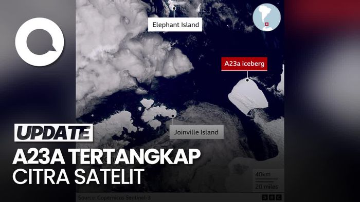 Kala Gunung Es Terbesar di Dunia Berputar-putar Selama 8 Bulan