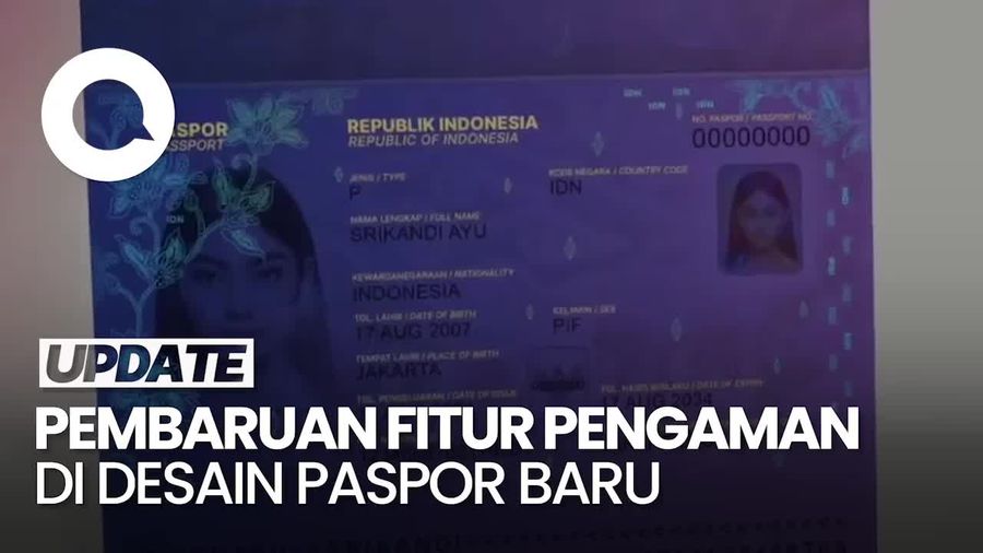 Kombinasi Fitur Pengaman di Bahan Paspor Indonesia yang Baru
