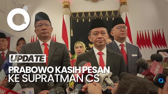 Pesan Prabowo ke Supratman, Rosan & Angga yang Dilantik Jadi Menteri-Wamen