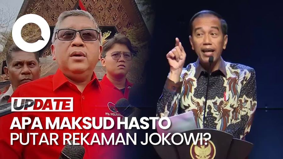 Saat Hasto Putar Ulang Rekaman Jokowi di Acara Forkopimda 2019