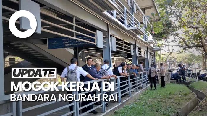 Tuntut Revisi SK, Ratusan Pekerja di Bandara Ngurah Rai Mogok Kerja