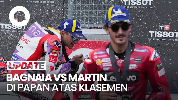 Unggul 5 Poin Atas Martin, Bagnaia Puncaki Klasemen MotoGP 2024