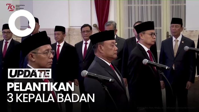 Jokowi Lantik 3 Kepala Badan: Hasan Nasbi-Dadan Hindayana-Taruna Ikrar