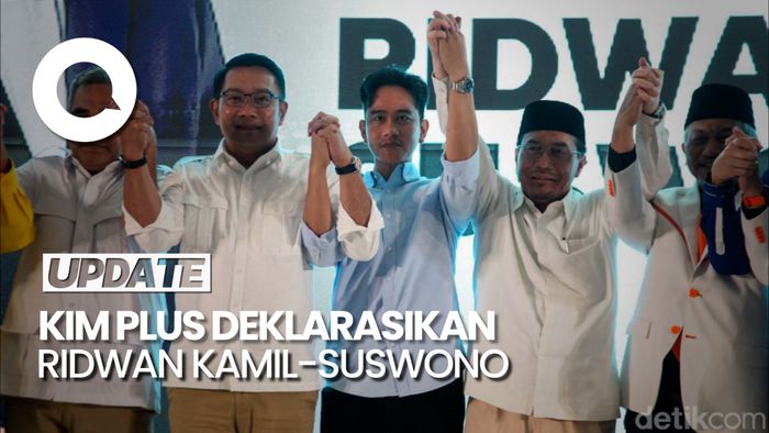 Detik-detik KIM Plus Deklarasikan RK-Suswono Maju Pilgub Jakarta