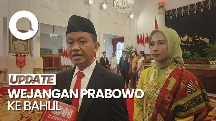 Wejangan Prabowo ke Bahlil yang Dilantik Jadi Menteri ESDM