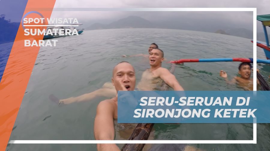 Menang Gengsi Melompat 12 Meter, cliff jumping di Pulau Sironjong Ketek, Sumatera Barat