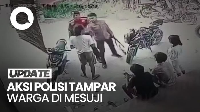 Viral Polisi Bawa Senapan Tampar Warga Lampung Gegara Knalpot Brong