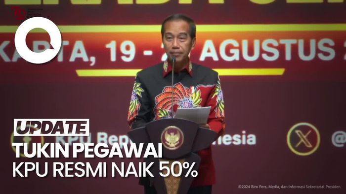 Jokowi Umumkan Kenaikan Tunjangan Kinerja Pegawai KPU Hingga 50%
