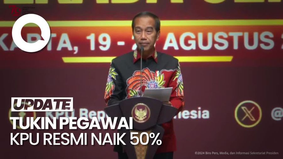 Jokowi Umumkan Kenaikan Tunjangan Kinerja Pegawai KPU Hingga 50%