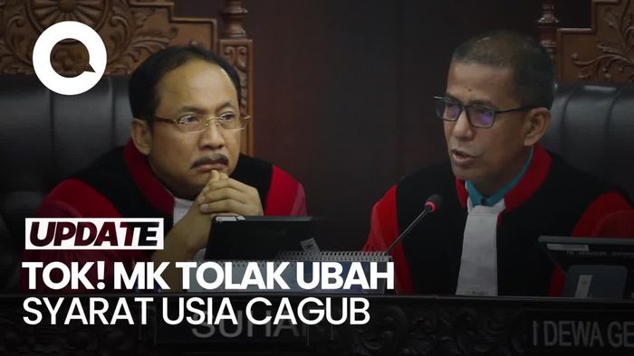 Ini Pertimbangan MK Tolak Ubah Syarat Usia Cagub