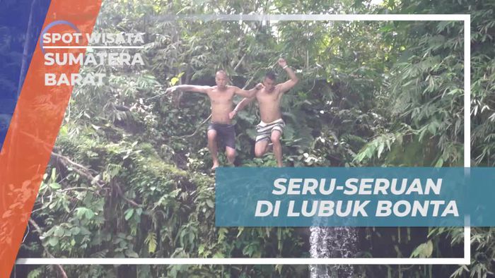 Seru-seruan Adu Kebolehan Melompat di Lubuk Bonta Sumatera Barat