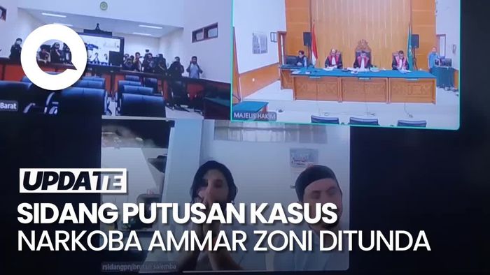 Gestur Syukur Ammar Zoni saat Sidang Putusan Ditunda