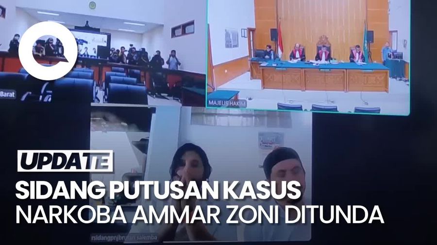 Gestur Syukur Ammar Zoni saat Sidang Putusan Ditunda