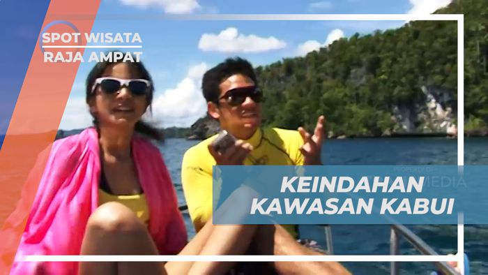 Gugusan Pulau Karang yang Menyembul dari Perairan Teluk Kabui Distrik Misool Selatan