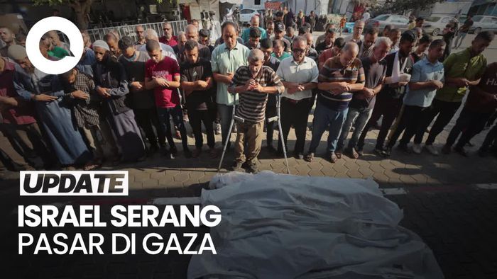 Serangan Israel Hantam Pasar di Gaza, 6 Orang Tewas