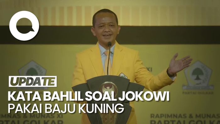 Bahlil Kaget Jokowi Pakai Baju Kuning di Munas Golkar: Saya Kira Kader Baru