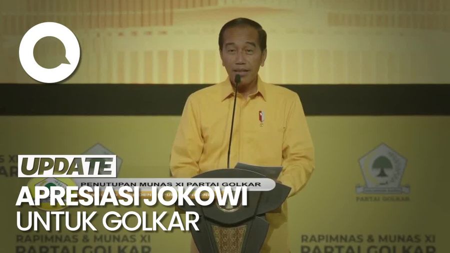 Jokowi di Munas Golkar: Kalau Lihat Pohon Beringin Bawaannya Adem