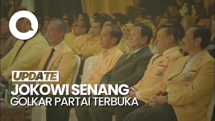 Jokowi: Saya Senang Partai Golkar Terbuka untuk Siapapun