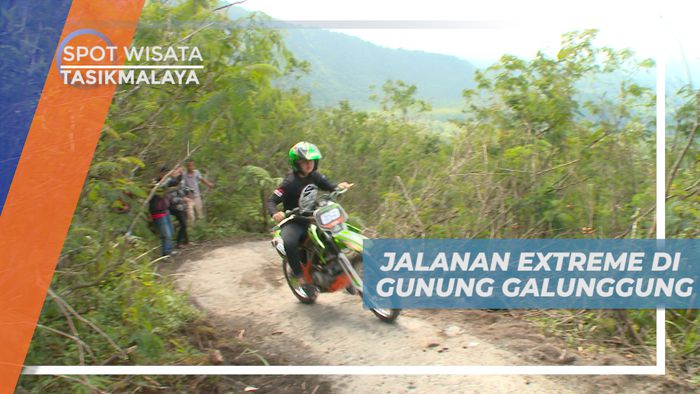 Kelokan Jalur Ekstrim di Tanjakan Gunung Galunggung, Tasikmalaya