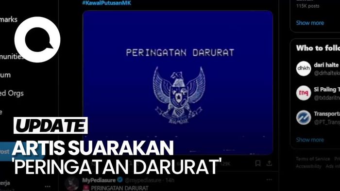 Joko Anwar-Fedi Nuril Gaungkan Peringatan Darurat