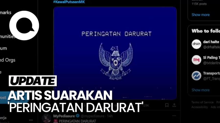 Joko Anwar-Fedi Nuril Gaungkan Peringatan Darurat