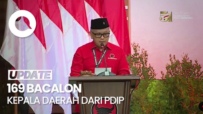 Hasto Umumkan 169 Bacalon Kepala Daerah yang Diusung PDIP