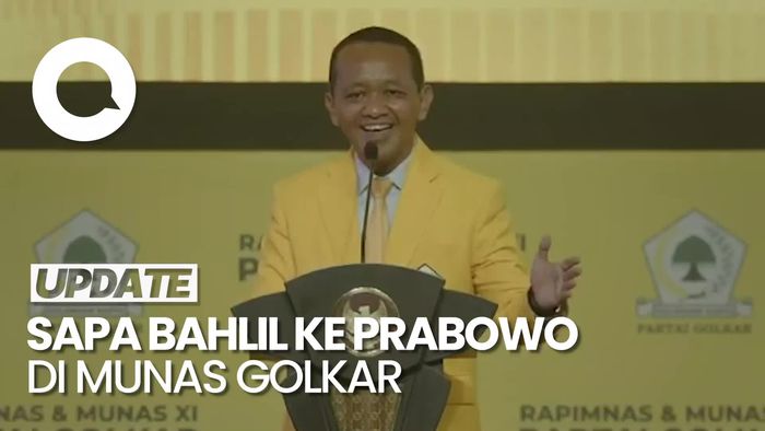 Kala Bahlil Sebut Prabowo Anak Kandung Partai Golkar