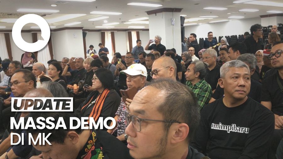 MK Terima Audiensi Massa Tolak Revisi UU Pilkada