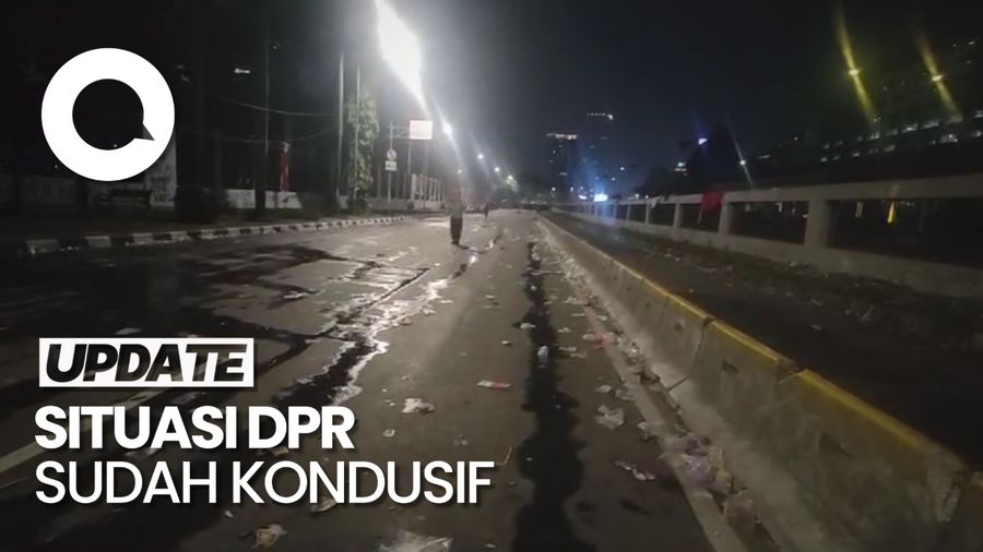 Massa Demo Bubar, Polisi Pastikan Situasi Sekitar DPR Sudah Kondusif
