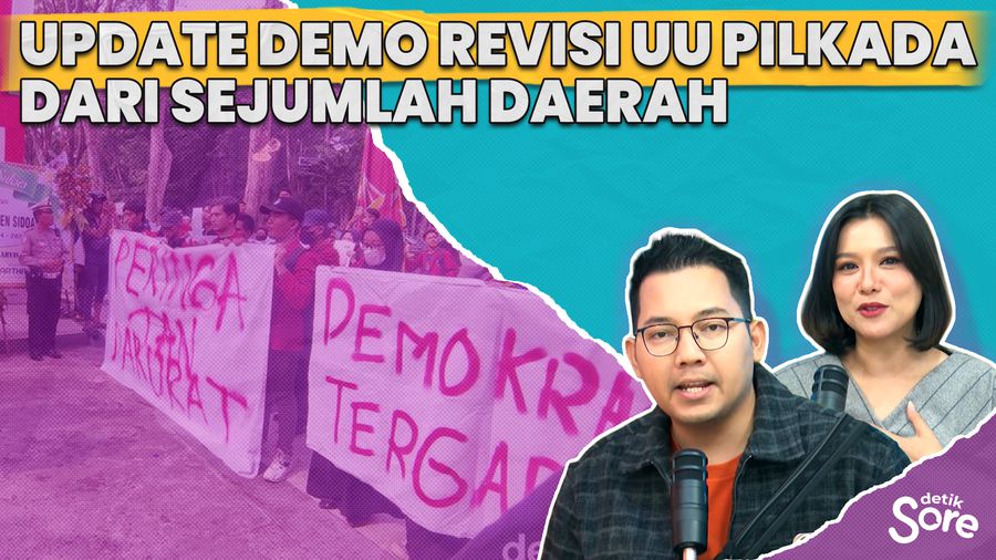 Update Demo Penolakan RUU Pilkada di Sejumlah Daerah