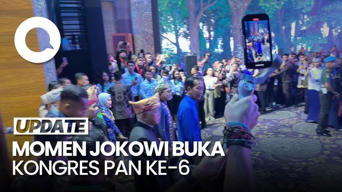 Momen Jokowi-Gibran Hadiri Pembukaan Kongres PAN ke-6