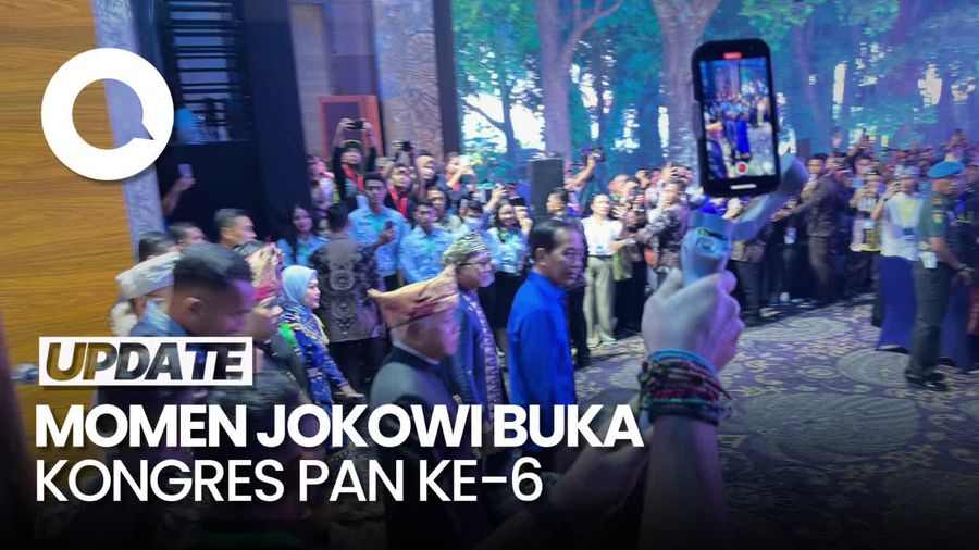 Momen Jokowi-Gibran Hadiri Pembukaan Kongres PAN ke-6
