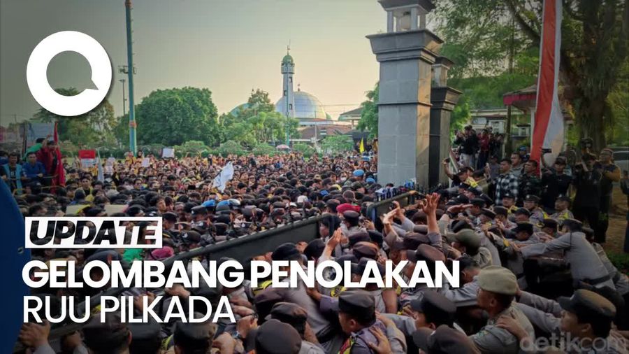 Sederet Kericuhan Demo Tolak RUU Pilkada di Berbagai Daerah