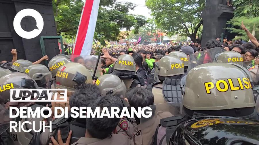 Fakta-fakta Demo Tolak Revisi UU Pilkada di Semarang Ricuh