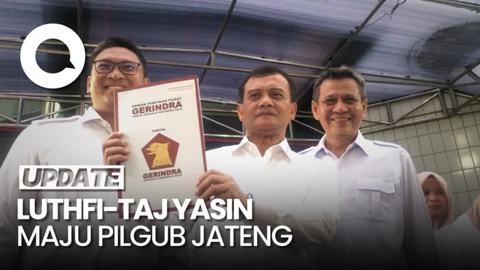 Gerindra Resmi Usung Ahmad Luthfi-Taj Yasin di Pilgub Jateng