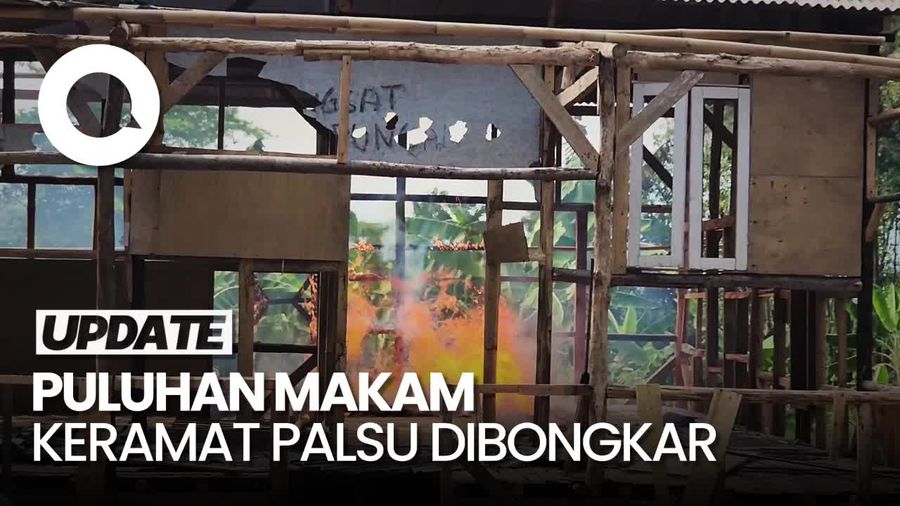 Penampakan Puluhan Makam Keramat Palsu di Sukabumi Dibongkar!