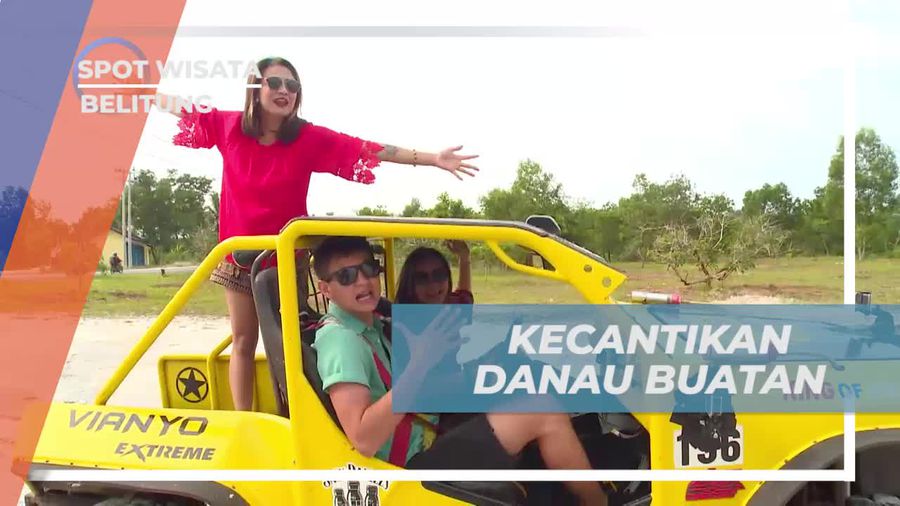 Kaolin, Danau Buatan Dengan Keindahan Air Biru di Belitung