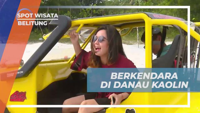 Offroad Seru Menyusuri Area Danau Kaolin Belitung
