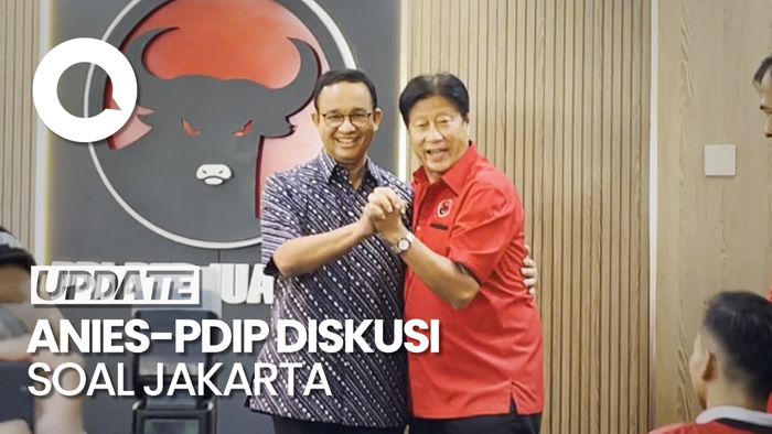 Anies Bahas Masa Depan Jakarta Saat Sambangi DPD PDIP
