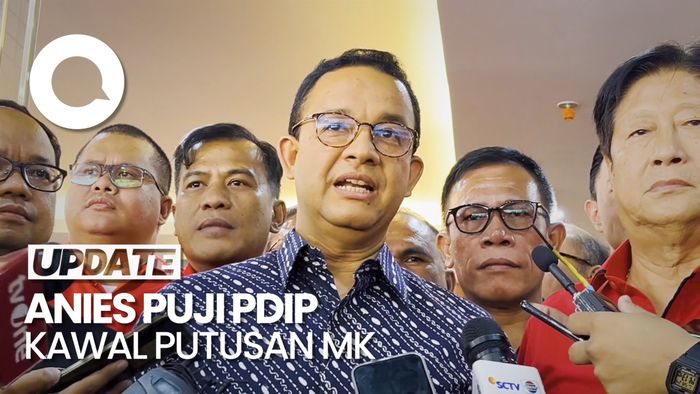 Anies Puji Konsistensi PDIP Kawal Putusan MK soal Pilkada