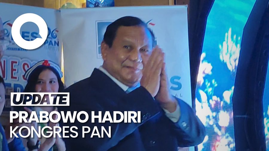 Presiden Terpilih Prabowo Subianto Hadiri Kongres ke-6 PAN