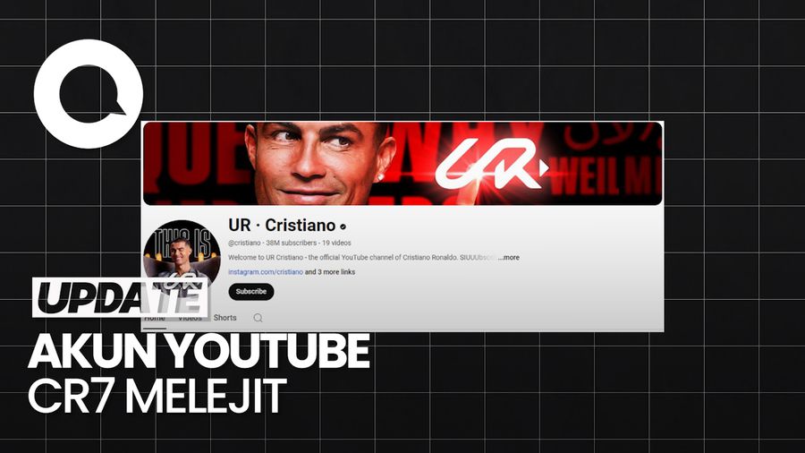 YouTube Cristiano Ronaldo Tembus 38 Juta Subscriber