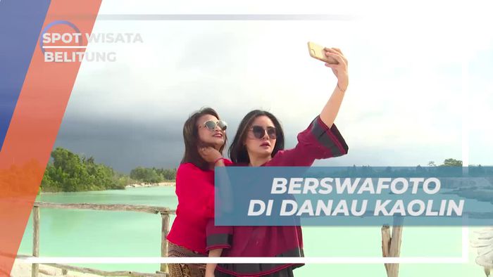 Mengabadikan Momen Dengan Berfoto di Danau Kaolin Belitung
