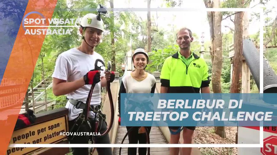 Mencoba Menaklukan Outbound Seru di Treetop Challange Australia