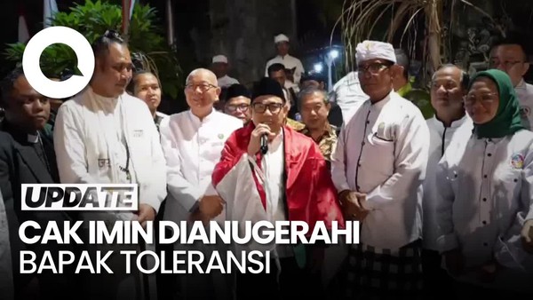 Cak Imin Dianugerahi Bapak Toleransi Penjaga Pancasila oleh Tokoh Bali