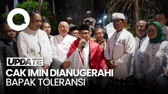Cak Imin Dianugerahi Bapak Toleransi Penjaga Pancasila oleh Tokoh Bali